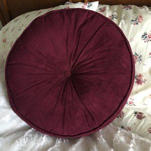 Velvet Round Tufted Throw Pillow